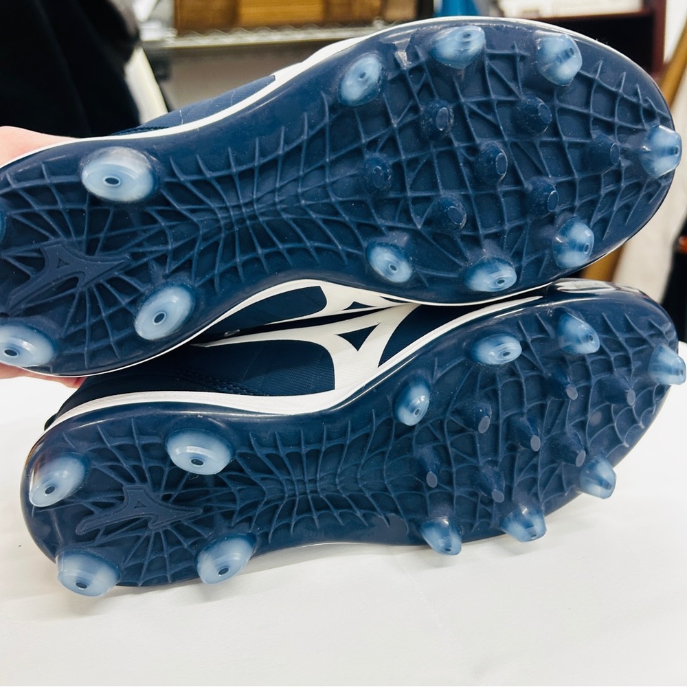 Mizuno Women's 9-Spike Advanced Finch Elite 5 TPU Softball Cleats in navy - Picture 6 of 6